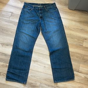 Bootcut old navy “loose” jean 36x34